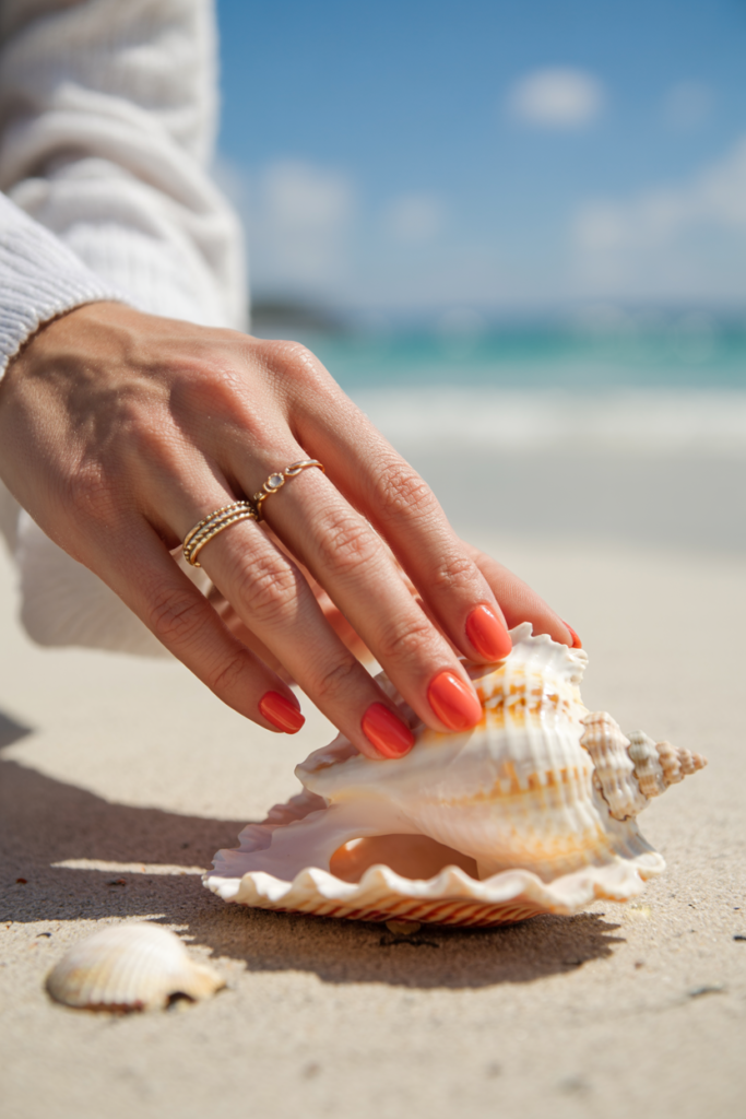 Coral nails