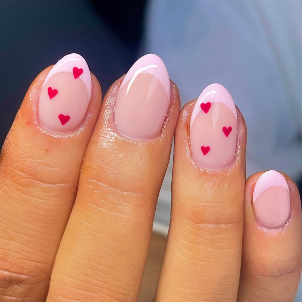 easy valentines nails