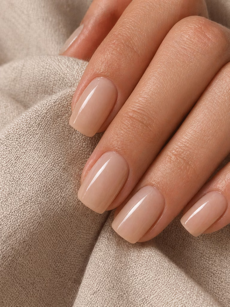 soft beige nail ideas